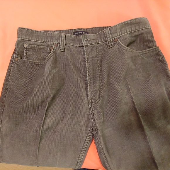 Gray Corduroy Slim Fit Jeans - Picture 7 of 7